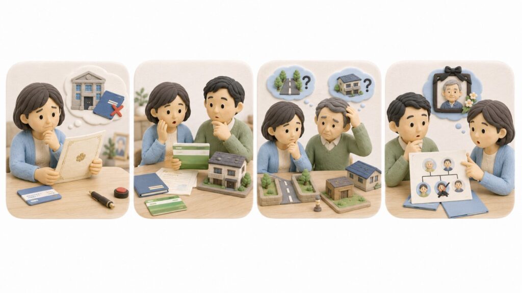 公正証書遺言と現在の財産状況が異なる4つのケースを確認する相続人