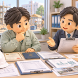 建設業許可の取得条件を行政書士と確認する建設会社経営者